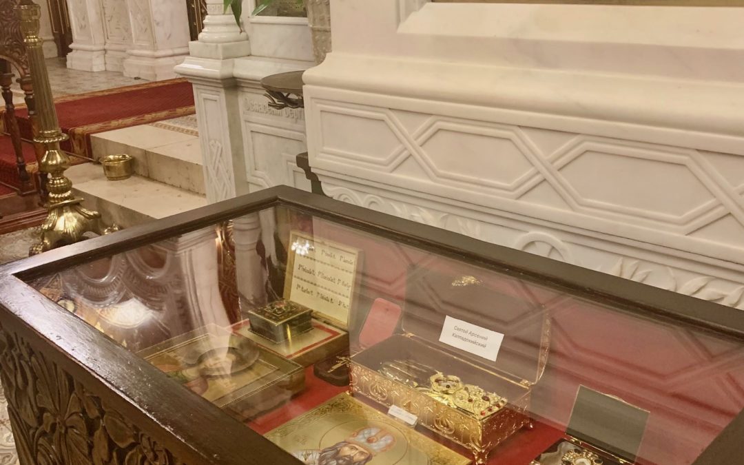 Мощи преподобного Арсения Каппадокийского и Старицы Анастасии-босоножки — новые святыни Крестовоздвиженского собора
