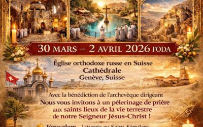 Pèlerinage en Terre Sainte do 30 mars au 2 avril 2026